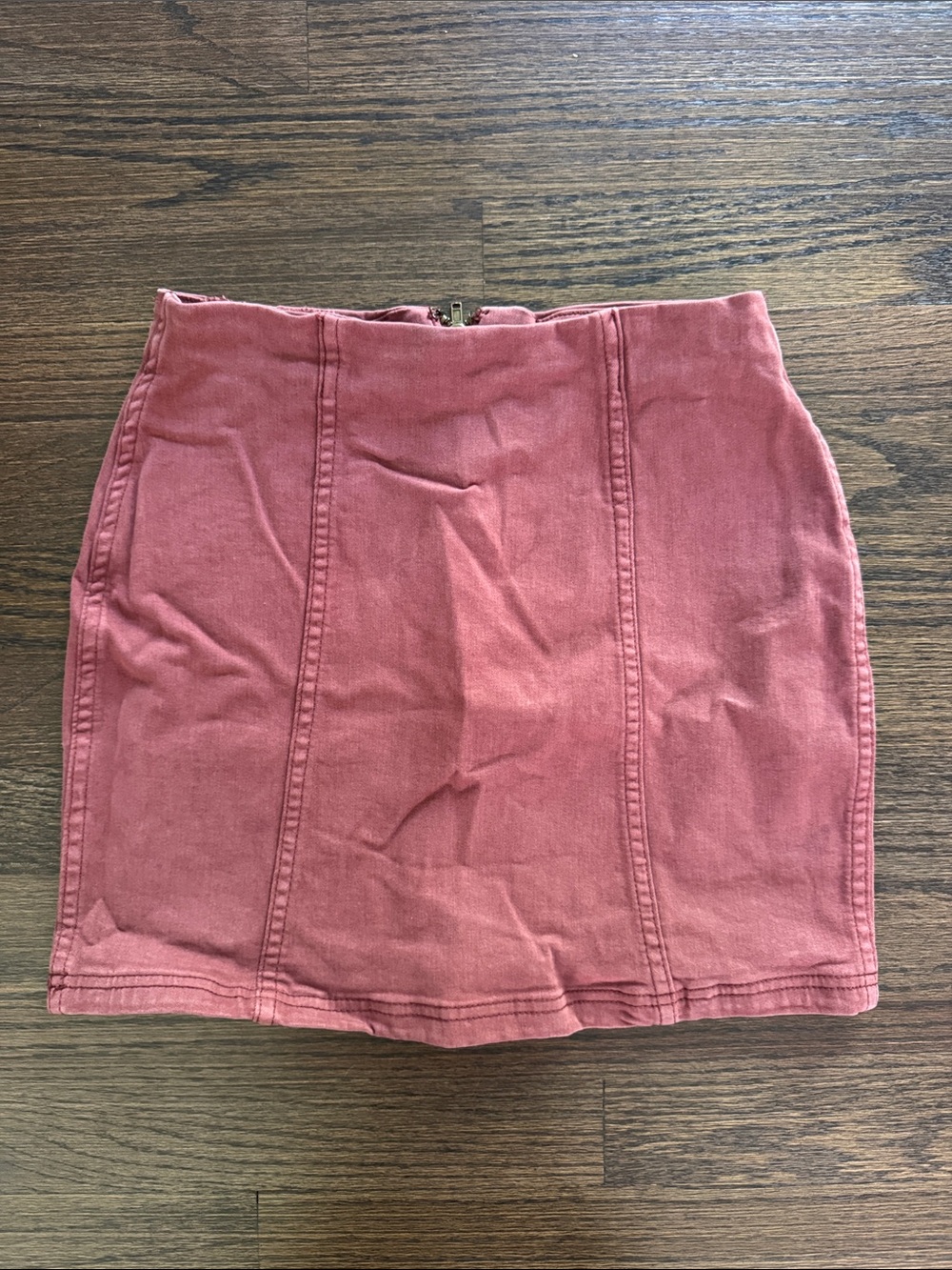 Full Tilt Dusty Rose Denim Mini Skirt